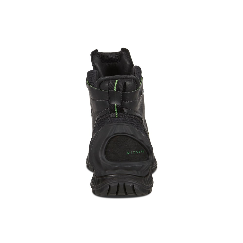 Tenis De Montaña Hombre - ECCO Exohike Mid Gtx - Negros - XOU821940